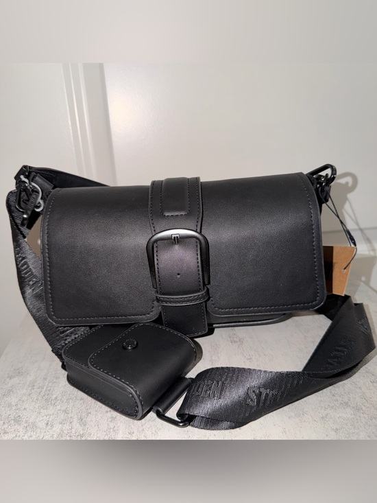 Steve Madden Handbags - Black Steve Madden Bcharle crossbody bag with a prominent buckled strap detail